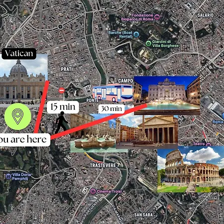 Appartement Vaticano - 5 Min Da Stazione *